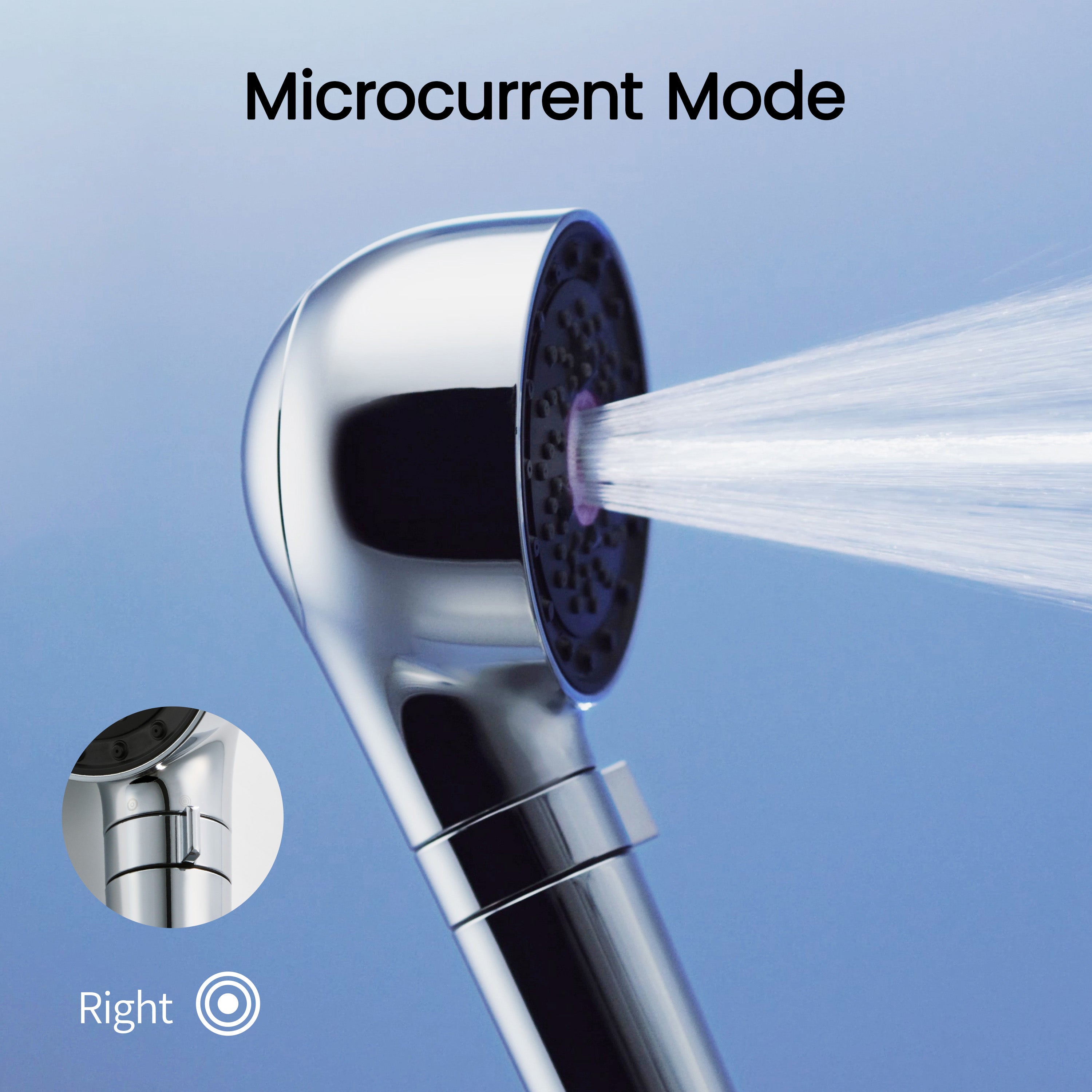 Hiho Fine Bubble+e Microcurrent Shower Head