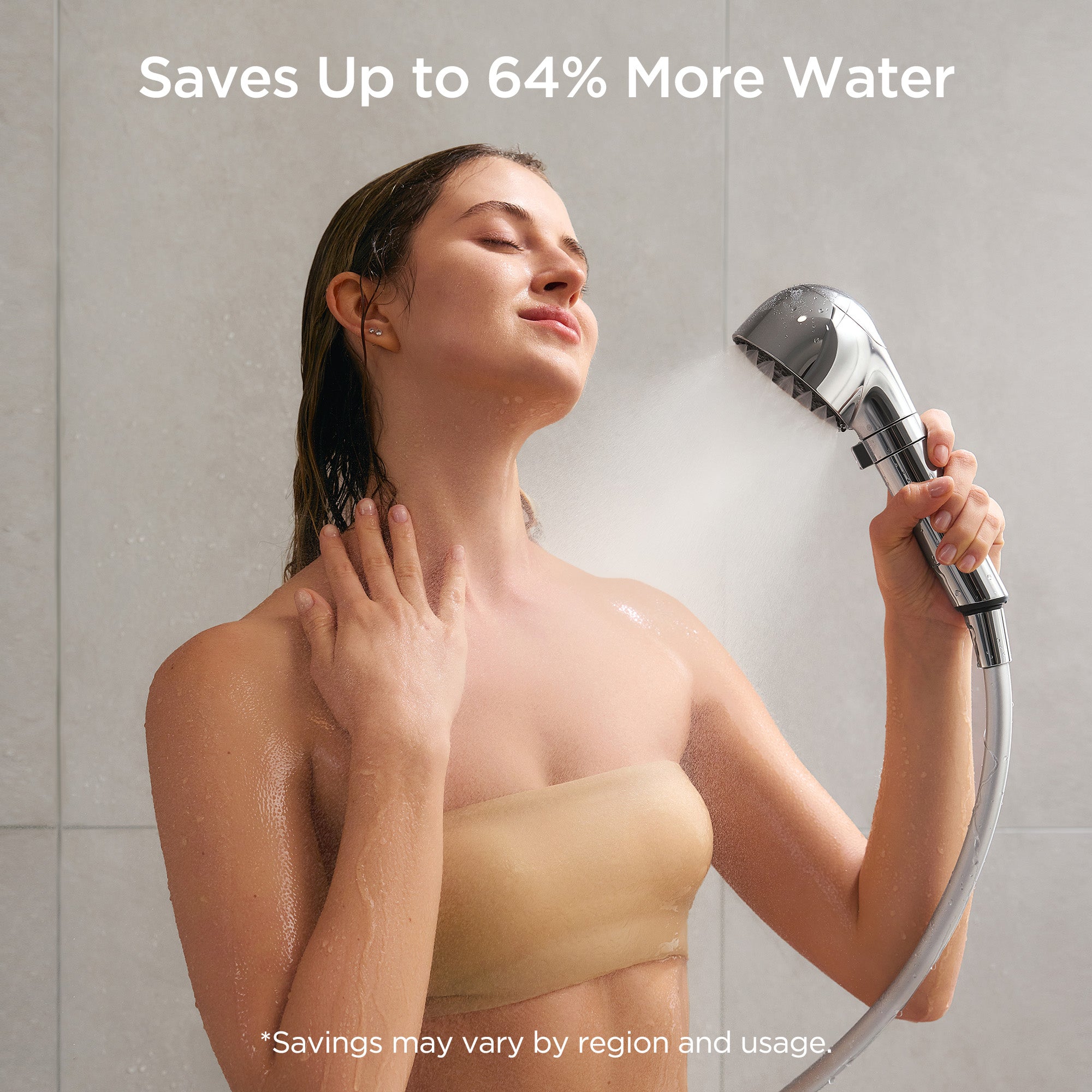 Hiho Fine Bubble+e Microcurrent Shower Head