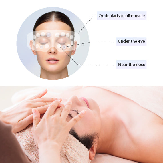 iRhythm Vibrating Eye Massager Set | MYTREX Eye Care & Sleep