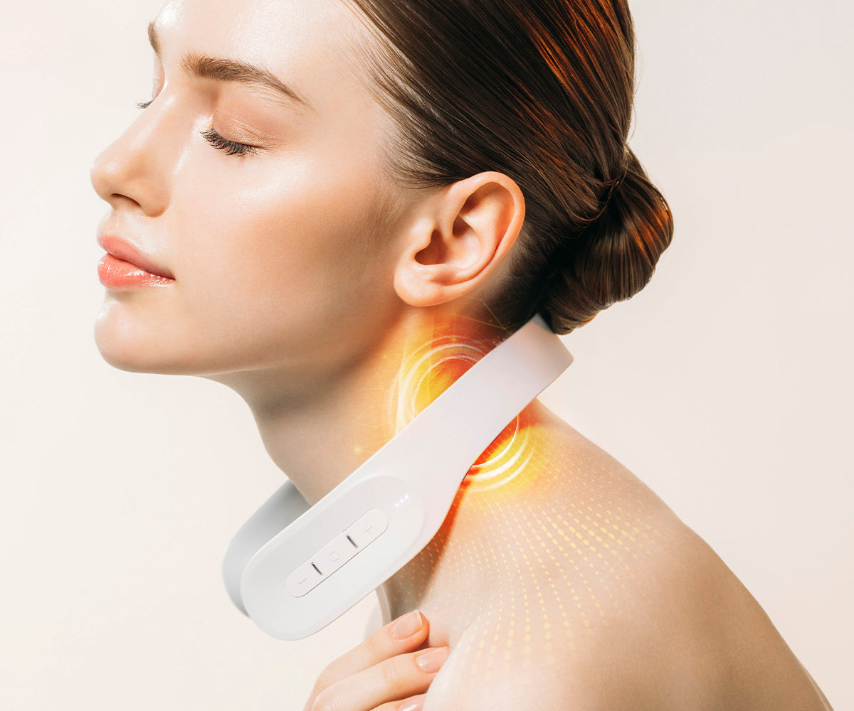 MYTREX DR. HEAT NECK 温熱機能付き MTREX DR. Heat Neck Portable EMS Neck and Shoulder Massager with