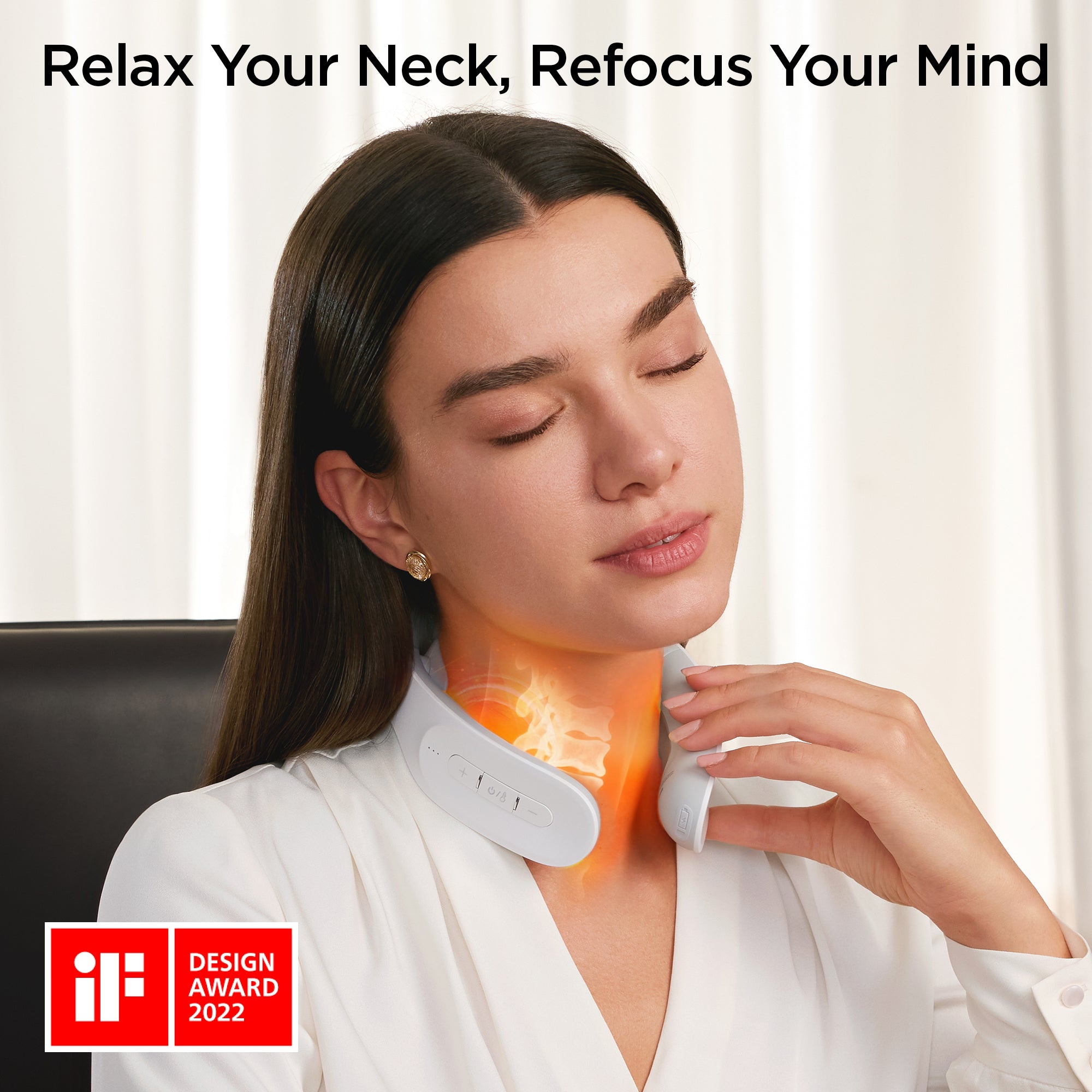 MTREX DR. Heat Neck Portable EMS Neck and Shoulder Massager with