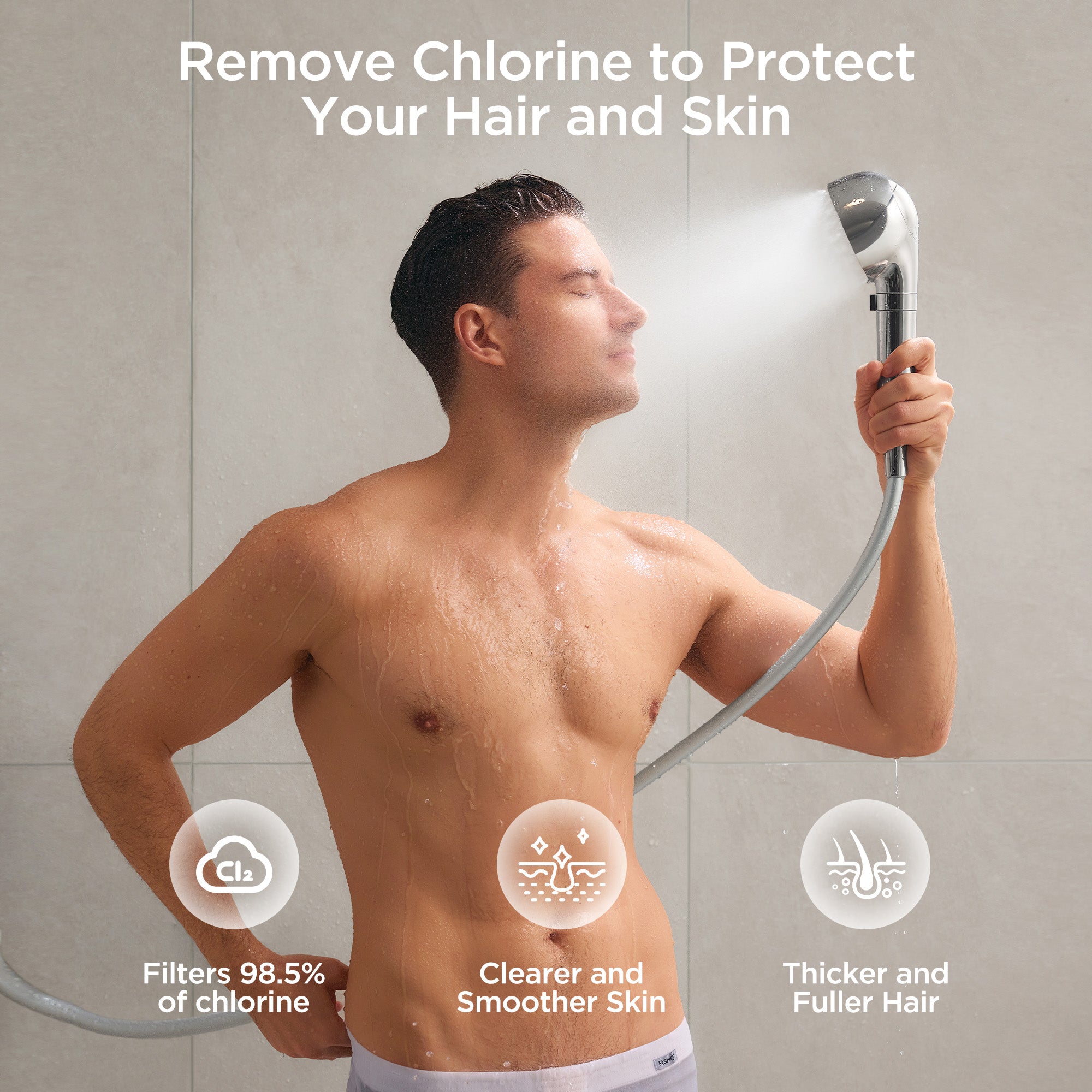 Hiho Fine Bubble＋e Microcurrent Shower Head