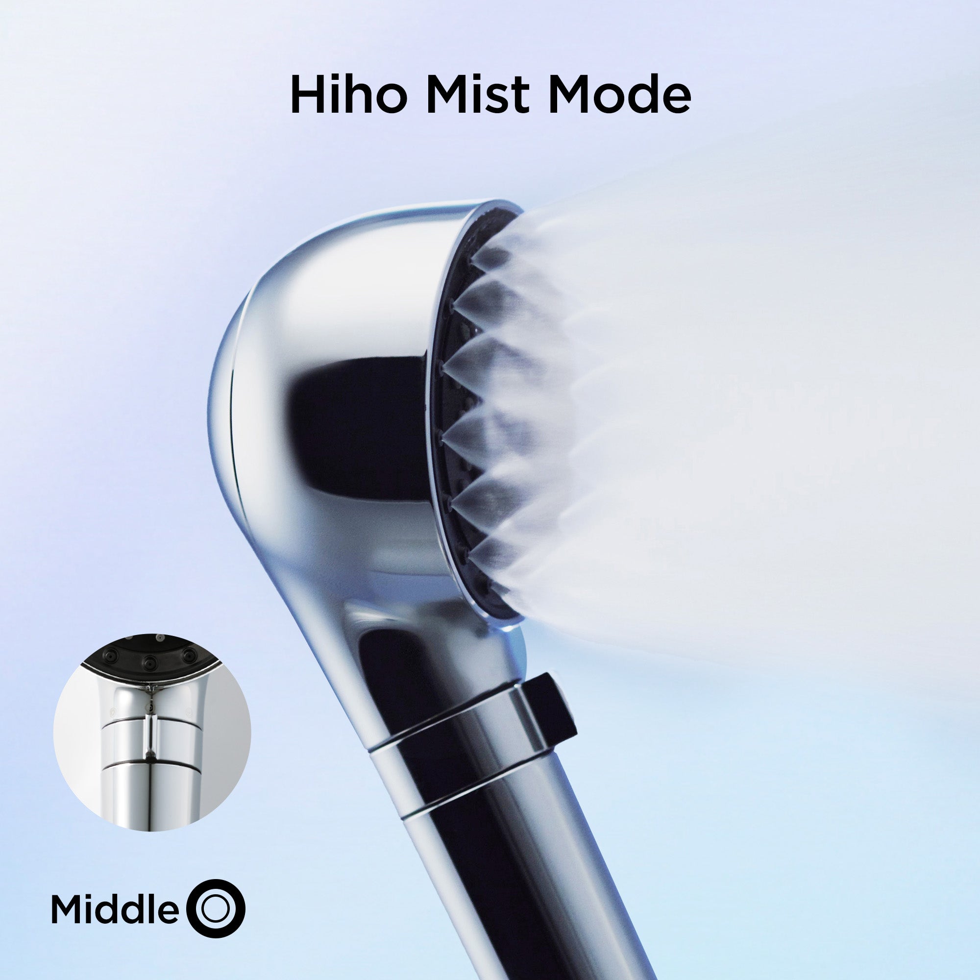 Hiho Fine Bubble＋e Microcurrent Shower Head