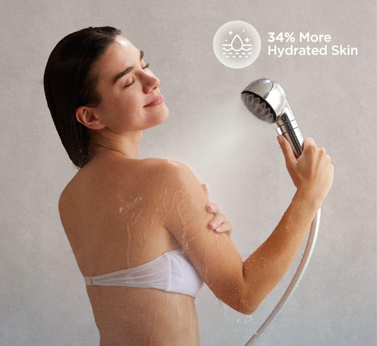Hiho Fine Bubble+e skin hydration test results
