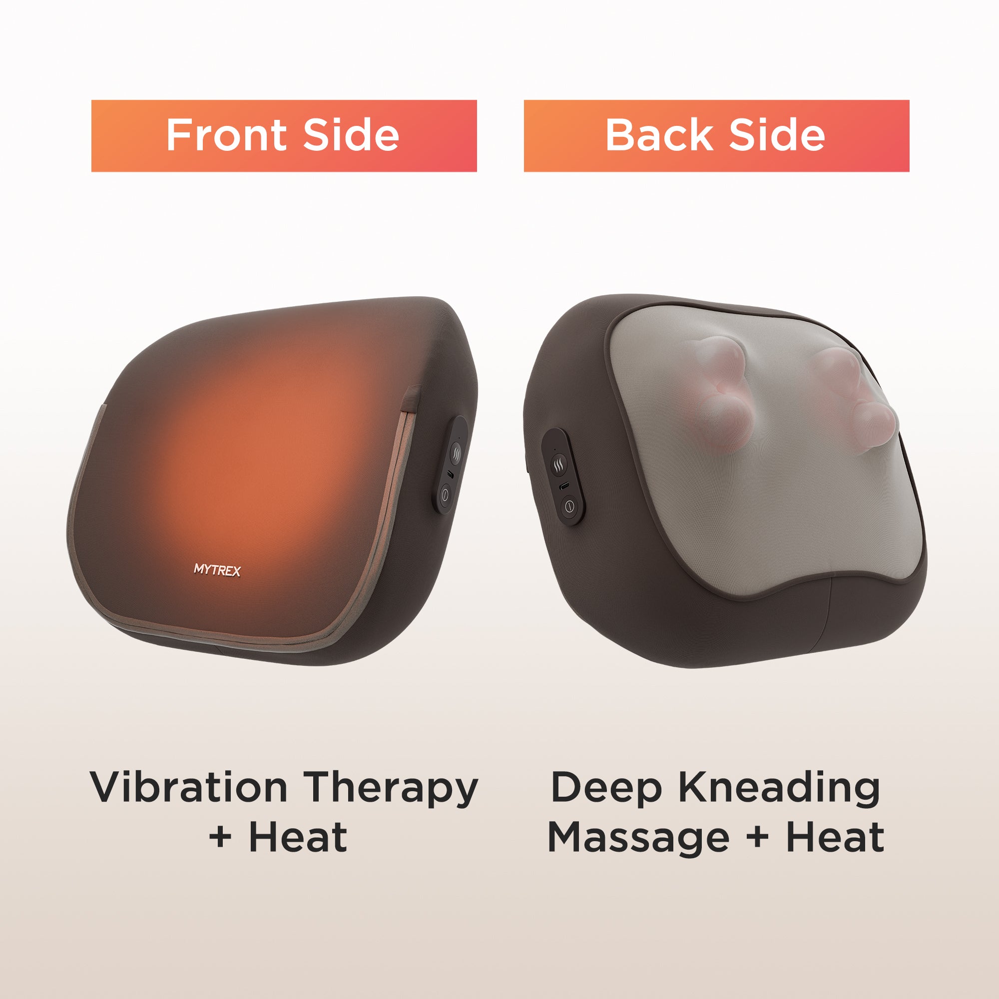 Rakuno W Care Dual-Use Massage Cushion